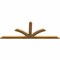 Ekena Millwork Richland Rough Sawn Timber Gable Bracket, Western Red Cedar, 84"W x 31"H x 2"D x 4"F, 9/12 Pitch GBW084X31X0204RIC00RWR - alternate 3